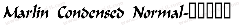 Marlin Condensed Normal字体转换